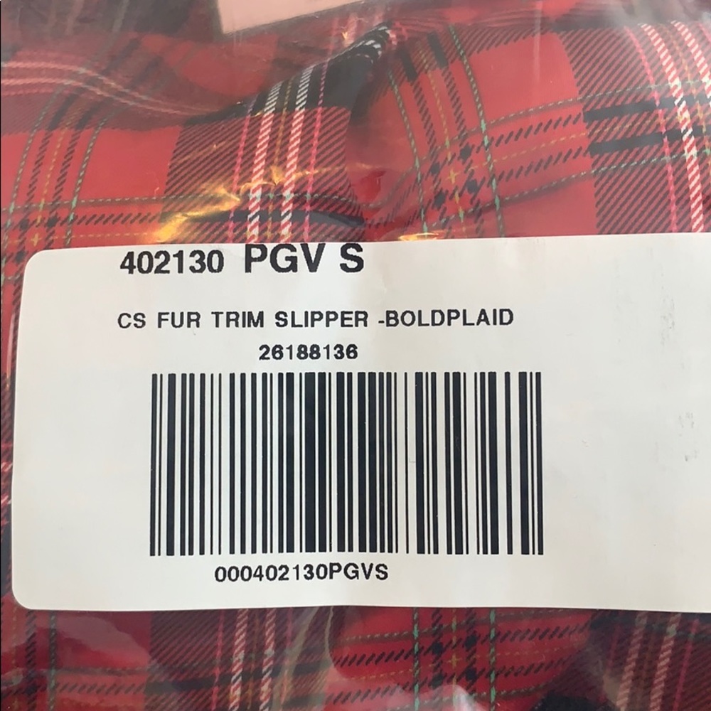 Victoria’s Secret Signature Plaid Satin Slippers - Picture 12 of 12